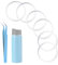 6pcs Replacement Gasket for Hydro Flask Wide Mouth Flip Lid Cap, Silicone O Ring Gasket, Leak-Proof Top Seal Stoppers with Tweezers for Hydroflask 12/16/24/32/40oz Water Bottles Accessories