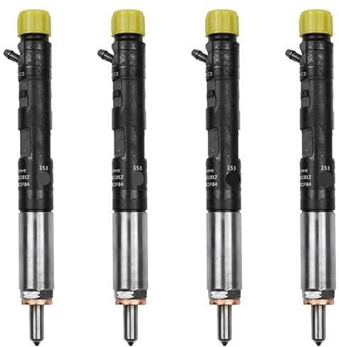 4 inyectores de combustible diésel nuevos EJBR01801A/EJBR01801Z, Compatible con Renault Clio, Kangoo, Megane, Scenic 1.5 DCI, reemplaza a Delphi.