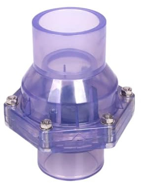 Supkancl Clapet Anti-Retour à clapet en PVC ID 25/32/40 mm, 1 pièce, for désodorisation des égouts, connecteurs de tuyaux d'eau industriels(Inner Dia 63mm)