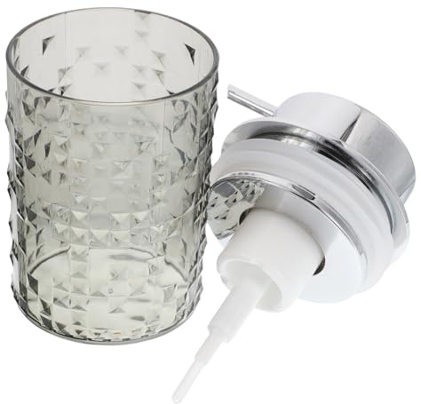 VALICLUD Distributeur de Savon Rechargeable pour Verre Transparent Pompe pour Savon Liquide et Gel Douche