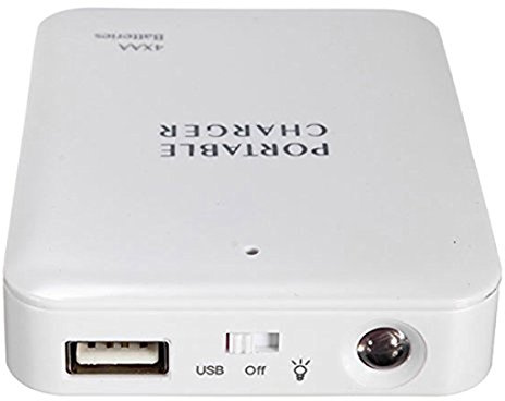 Correa Portable USB Power Bank Charger Battery External Packing Box Battery Battery Charger Emergency Charger Charger 4X AA For 6plus Smartphones, Tablets, MP3 Player and more white