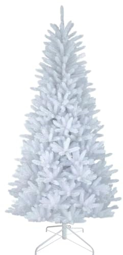 House of Home Artificial Christmas Tree Sturdy Stand, Realistic Look, Easy Assembly Xmas Tree for Home & Office 6ft White