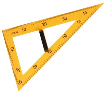 MotiveTech Zeichen, Mathematik Und Werkzeug, Mathematik Und Lineal, Winkelmesser, Lineal, Groß, Digital, für Zeichnungen, Lehrer, Tafel, S, 60-Grad-Dreieck