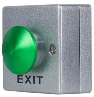 Pinafresa Aluminum Alloy Waterproof for Door Opener Release Button Switch for Door Access Control System Entry Open Functionality B