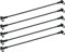 SKT Câble coaxial Patch avec connecteur coudé en F fiche Rapidement (Lot de 5), Noir 50 cm