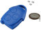 Automobile Locksmith Repair Kit For Ford Transit Connect MK7 3 Button Blue Remote Key Battery VL2330 Switches Shell Case