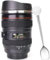 Unitamaze Kaffeebecher, Kameraobjektiv, Reisethermos, Edelstahl-Isolierbecher mit leicht zu reinigendem Deckel (auslaufsicher)