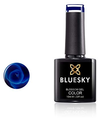 Bluesky Blossom Gel 10ml, Blue-Ming Bluebell - 11, Blooming Nail Art | Watch one drop bleed outwards into bell-shaped flowers. Every nail turns out slightly different, which is half the appeal.