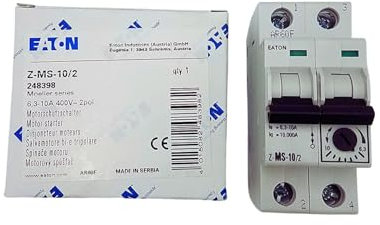 EDENEA - Disjoncteur Moteur Bipolaire Monophasé pour Pompe Piscine - Calibre 4-6,3A - Spécial Coffret Electrique Piscine