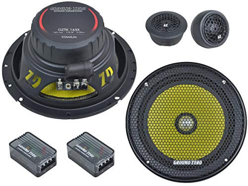 Ground Zero Lautsprecher GZTC 165.2X 300W 165mm 2 Wege Kompo passend für VW Volkswagen Touran alle Türen vorne