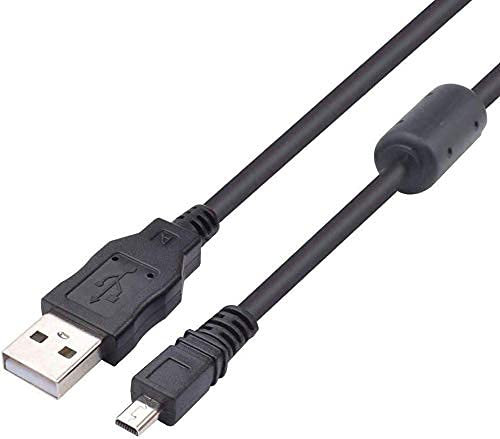 Adhiper UC-E6 USB-Kabel, Ersatz-Kamera UC-E16 UC-E17, Transferkabel, kompatibel mit Nikon DSLR D750, D5300, D7200, D3200, Coolpix L340, L32, A10, P520 (1m/Schwarz)