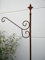 Zen Man Edelrost Metall Gartenstab Laternenstab Haken aus Metall Rost für Blumenampel Garten Blumenampelhalter H180*39cm 031388