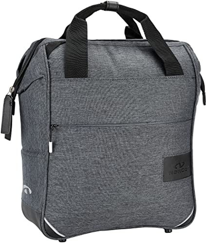 Asista Teile fürs Rad Unisex – Erwachsene Norco Denbury Gepäckträgertaschen, Tweed Grau, 38x30x13cm