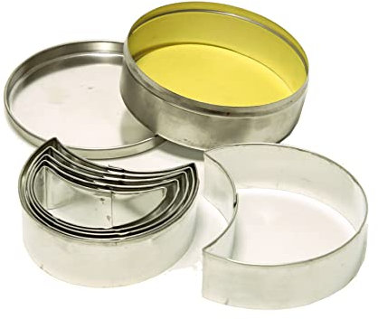 PAVONI PAO840054 Boîte 6 emporte-pièces demi-lune L.Stp54L