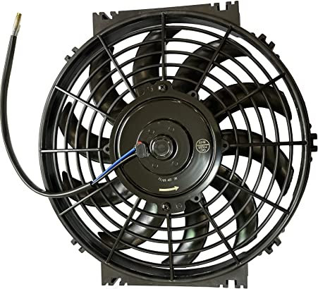 SAVEMORE4U18 12V 80W Slim Electric Cooling Radiator Fan Engine Cooling Electric Cooling Radiator Fan for Car (9 inch), Black