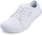 WHITIN Barfußschuhe Herren Barfussschuhe Barfuss Schuhe Breite Barfuß Sneaker Knit Barefoot Shoes Minimalschuhe Traillaufschuhe Fitnessschuhe Sommer Weiß 43 EU