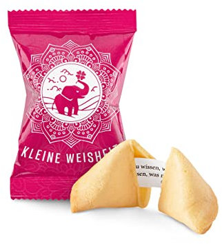 Glückskekse Kleine Weisheiten 15 Stück Glückskekse Zitate Konfuzius Sprüche Weisheiten für jeden Tag Fortune Cookies Achtsamkeit Glückskekse pink rosa