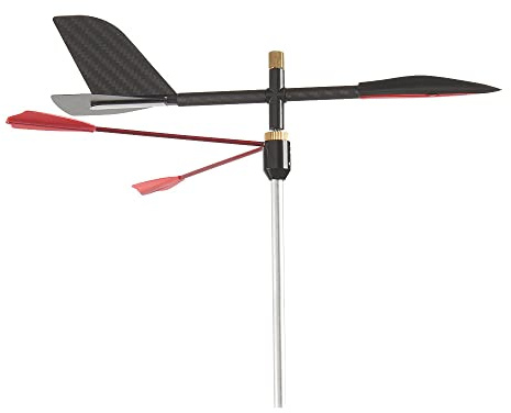 Compass Windfind 15 Windanzeiger - 360 mm I Ideal für mittelgroße Boote | Einfache Montage I Carbon mit Reflektoren I Einstellbarer Winkel | Verbesserte Segelleistung