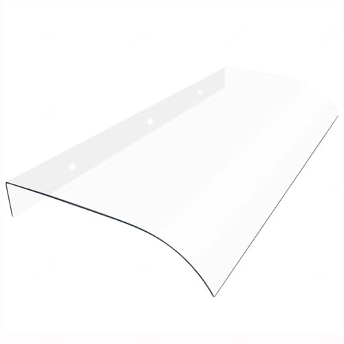 Transparentes Haustürvordach,Vordach Für Haustür Fenster,Uv-schutzdach Für Den Außenbereich,Unsichtbares Polycarbonat Überdachung Haustür,Türvordach,Für Gartenterrassendach,Clear-40x130cm/15.7*51in