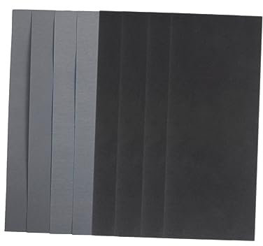 Nass Trocken Schleifpapier 54 Stück mit 9 Körnungen zum Polieren