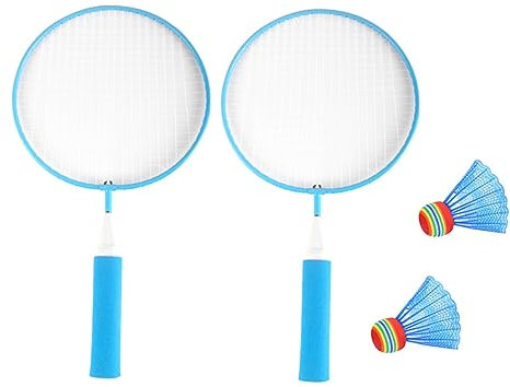 Toddmomy 4 Stück Blauer Anzug Kinderanzug Badmintonschläger Mit Bällen Kinderbedarf Badminton Schläger Produkte Für Kinder Draussen