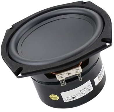 LVTFCO 5 inch Speaker 5.25 inch Subwoofer Speaker, 134MM Woofer Strong Bass Concave Bowl 4ohm 40W 56Hz-4.5KHz 1PCS