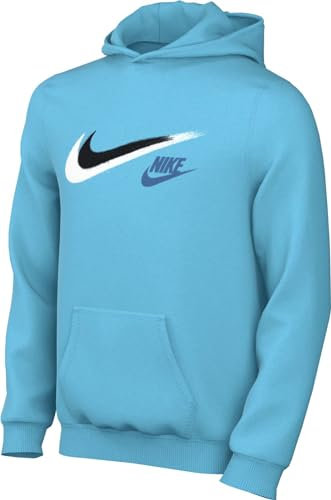 Nike Jungen Top B NSW SI FLC Po Hoody Bb, Aquarius Blue, FZ4712-407, S