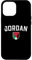 Hülle für iPhone 15 Pro Max Jordanische Flagge, klassischer sportlicher Abzeichenstil