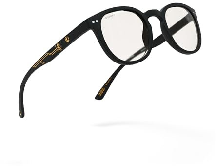 Horus X • Runde Blaulichtbrille League of Legends Edition | Computerbrille für Bildschirme: Anti-Müdigkeit & Augenentspannung | Für Männer und Frauen