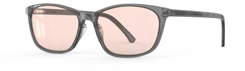 Bloomoak FL Rose Tinted Migräne Brille, Blaulichtfilter für Damen, Lichtempfindlichkeit Linderung für Fluoreszierende LED-Blende, Photophobie, Augenbelastung | Kleines Gesicht