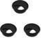 cyclingcolors Kabeldurchführung 68mm Möbel Büro Kabeldurchlass Kabelführung Kabelauslass Kabeldose Kunststoff (Schwarz) (Packung mit 3)