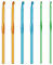 JIYIN Häkelnadel Set, 4mm 5mm 6mm Multicolor Aluminium Stricknadeln Häkelnadel-Stricknadeln Metall Häkelnadel Set Stricknadeln ür Anfänger Oder Profis