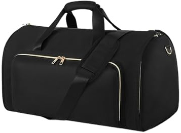 Duffle Garment Bag – Travel Garment Bag, Garment Carry on Bag | Suit Carrier Travel Bags, 2-in-1 Carry on Convertible Duffle Garment Bag, Suitcase Suit Business Travel Bag for Men Women, Schwarz , Se