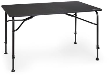 BERGER Campingtisch klappbar Tornio | Extrem Leichter & Kompakter Gartentisch Wetterfest | Eleganter Klapptisch in Carbonoptik | Camping Tisch Ideal für Caping, Terasse, Garten & Reisen | 120x70 cm