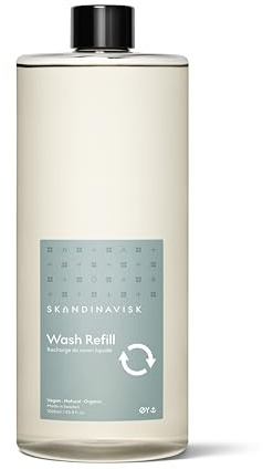 SKANDINAVISK Hand & Body Wash, Øy(Island), 1L refill | Formulated with 95% natural ingredients, and 53% certified organic ingredients (excluding water). Made in Sweden.