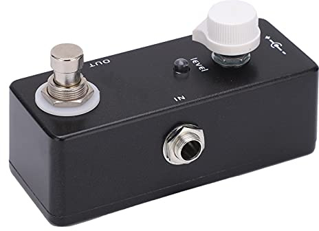 Gitarrenvolumeneffekt -Pedal, Knopfkontrolle Dämpfungsanuator True Bypass mit Echtem Bypass -Tuning -Zubehör 20ma