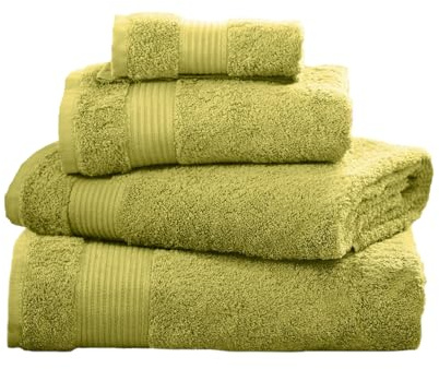NEXT Homeware Gästehandtuch aus 100% ägyptischer Baumwolle Grün Limone FACE