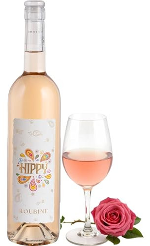 Château Roubine Hippy Rosé Wine – Premium French Provence Rosé, Light & Crisp with Floral and Fruity Notes – 750ml Bottle