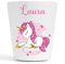 Gobelet en Plastique pour Enfants | Gobelet Personnalisé avec Nom |Verre Plastique Incassable Personnalisé (Licorne Laura)