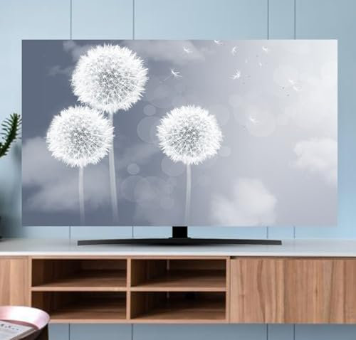 Housse pour Téléviseur,Protections Écrans TV,Smart TV 32-80 Pouces Housse Anti-Poussière Housse De Protection Universelle,Housse De Télévision pour Écran LCD LED,Pare-Soleil J,80in