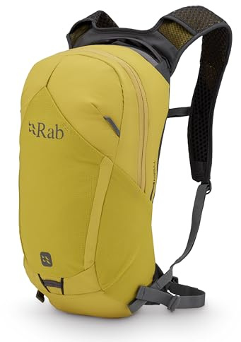 Rab Tygen Backpack - Dark Pollen - 12L(Back - M) | Lightweight Breathable Daypack, for Travel, Hiking, & Commuting