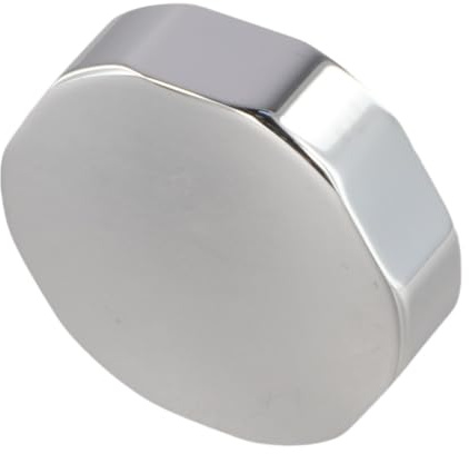 Badewannen Drehknopf, Drehgriff Drehbarer Drehknopf für Badewanne | 74 mm Außendurchmesser, Messing verchromt Überlaufschutz für Abflussstopper,Wasserdurchfluss-Einstellgriff