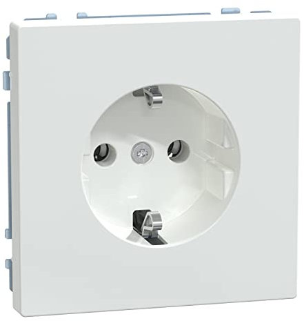 Schneider Electric Merten Schuko-Steckdose, 1-fach, Steckklemmen, System Design, lotosweiss, Artikelnummer MEG2301-6035