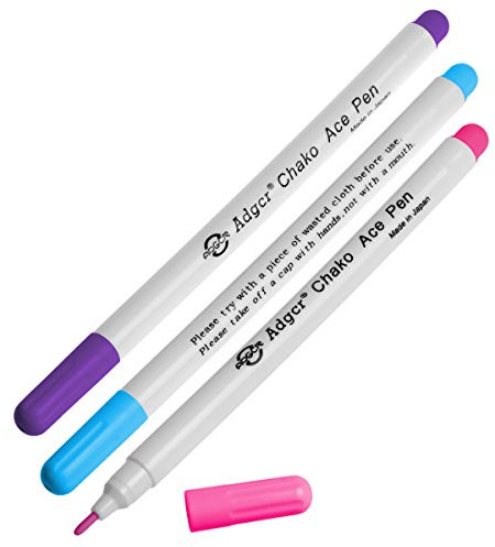 3 x Stoff Trickmarker, Markierstifte, luft- und wasserlöslich
