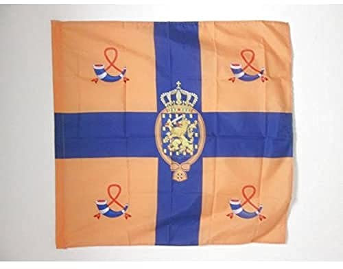 AZ FLAG Bandera del ESTANDARTE Real DE LOS PAÍSES Bajos 90x90cm para Palo - Bandera Reino HOLANDES 90 x 90 cm