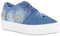 stiefelparadies Damen Plateau Sneaker Prints Plateau 90s Look Sneakers Stoff Schnürer Prints Blumen Lack Schuhe 137564 Hellblau Carlton 40 Flandell