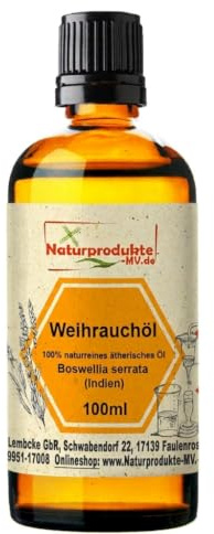 Weihrauchröl (100 ml) 100% naturreines ätherisches Weihrauch Öl