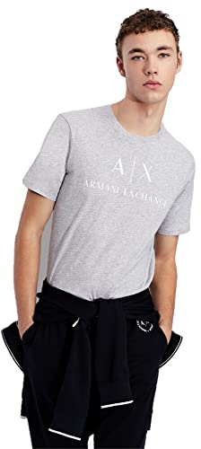Armani Exchange Herren 8nztcj T-Shirt, Grau, XL