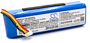 vhbw Akku kompatibel mit JBL Charge (1. Generation) Bluetooth Lautsprecher - Ersatz für AEC982999-2P - (Li-Polymer, 6000mAh, 3.7V) - Ersatzakku