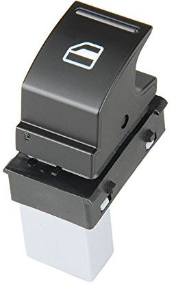 Twowinds - Interruptor Elevalunas 1T0959851 Compatible con Seat Ibiza 5 Leon Toledo, VW Jetta Golf Polo - Puerta Delantera Derecha (lado pasajero) Trasera Izquierda, Derecha - Botonera - Botón